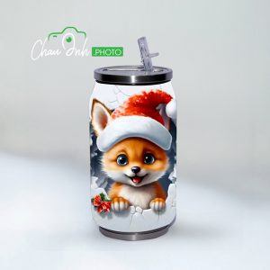 Lon coca inox giữ nhiệt 2 lớp + in ảnh theo yêu cầu.